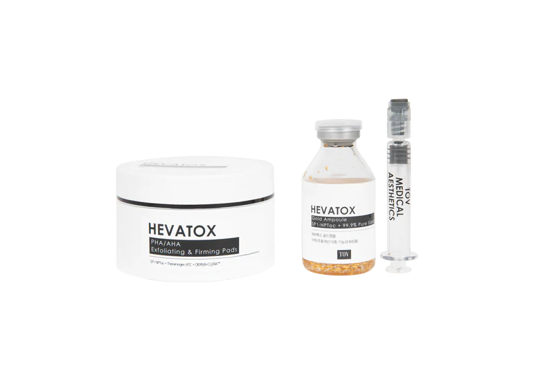HEVATOX® PHA/AHA Exfoliating & Firming Pads (Topical Neuromodulator)