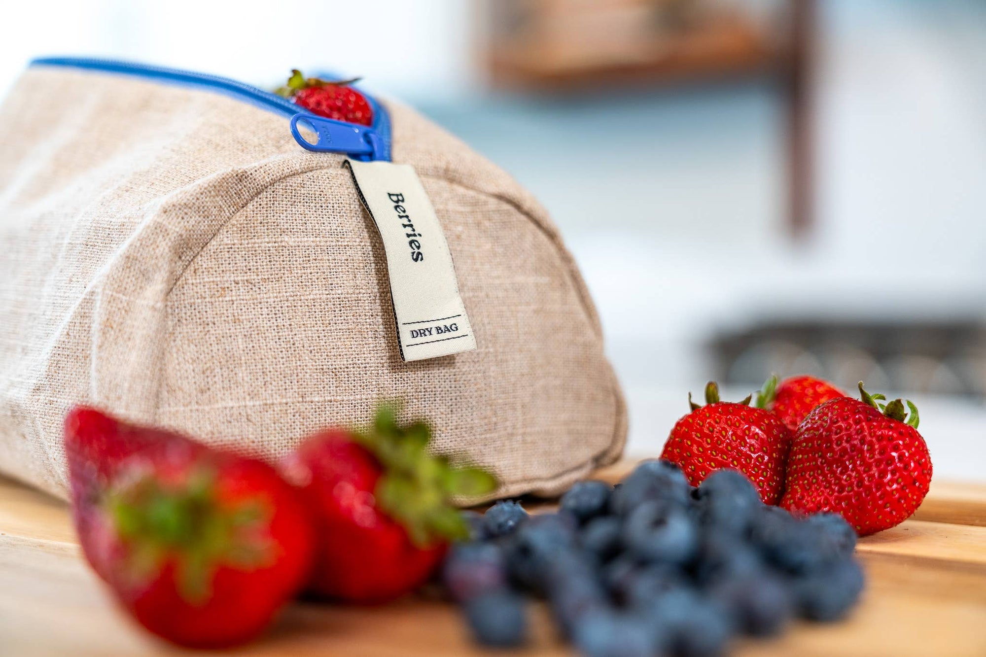 Ambrosia Linen Refrigerator Bag for Berries