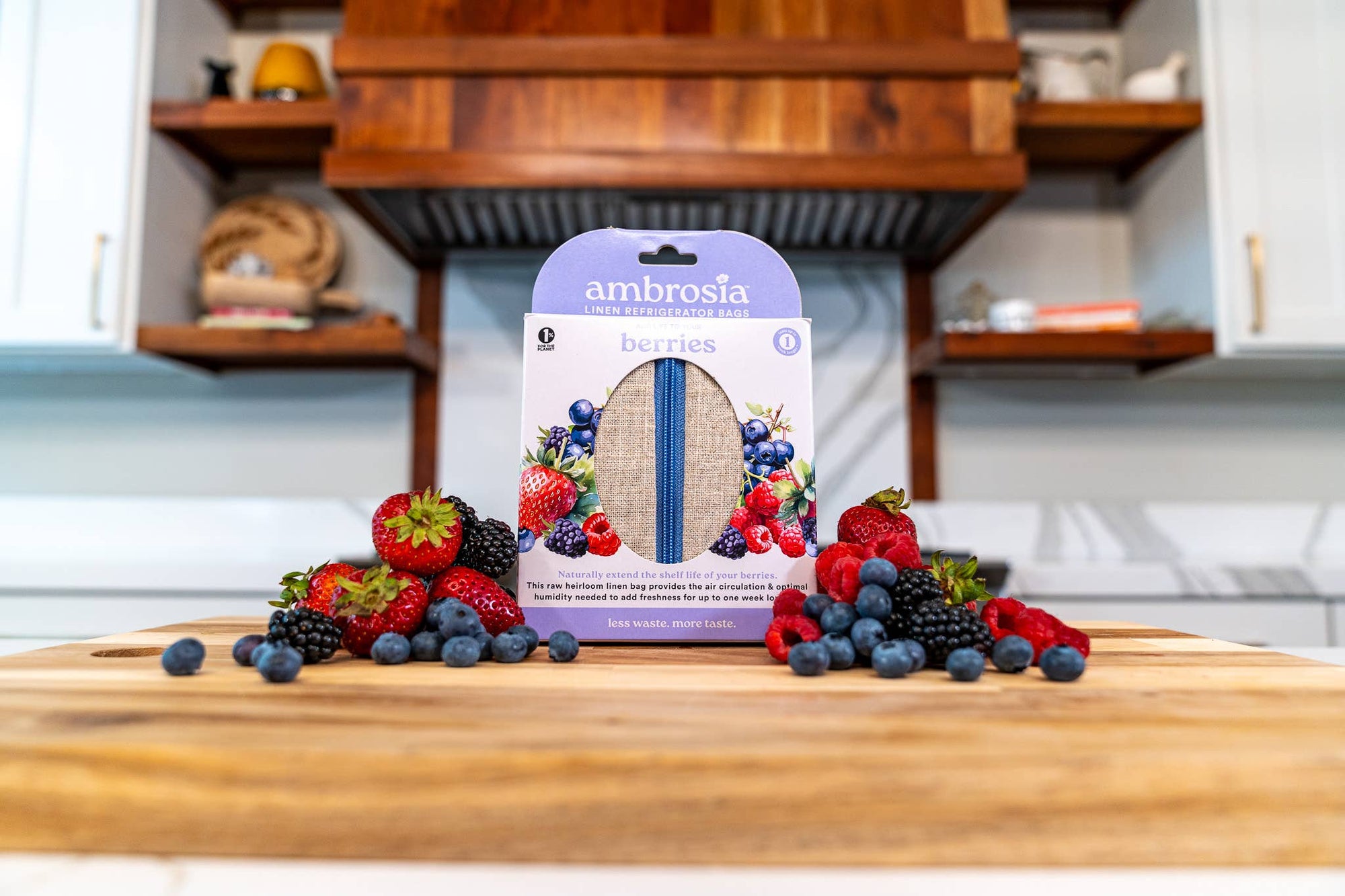 Ambrosia Linen Refrigerator Bag for Berries