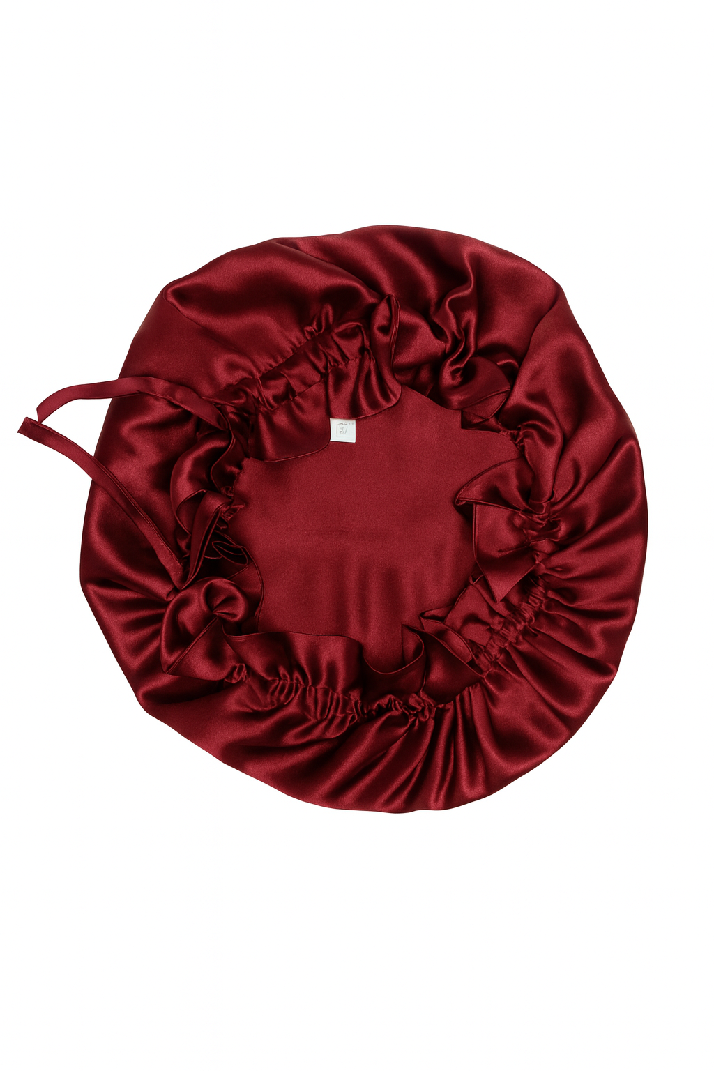 100% Mulberry Silk Adjustable Double Layered Caps Bonnets: Brown