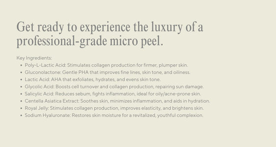 HOP+ PLLA Pro Micro Peel overview 2