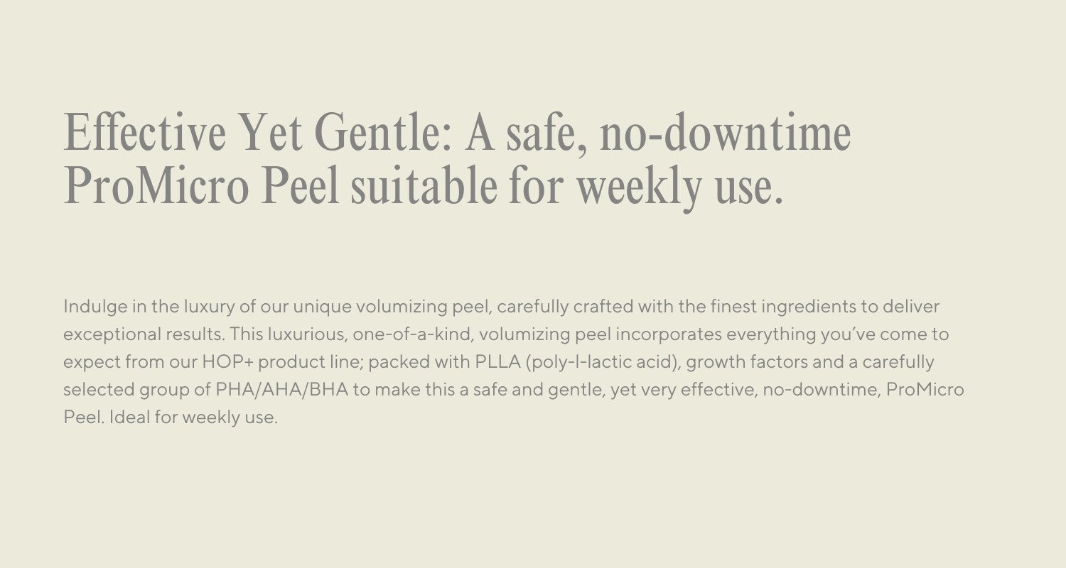 HOP+ PLLA Pro Micro Peel overview 1