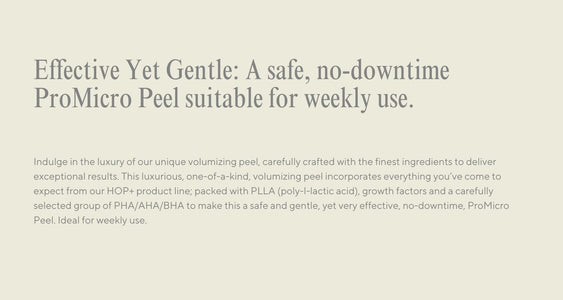HOP+ PLLA Pro Micro Peel overview 1
