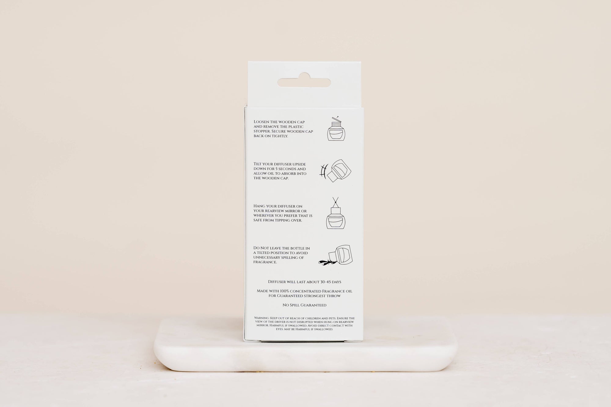 Satsuma Car Diffuser – Mandarin, Orange & Citrus Zest: Unpackaged