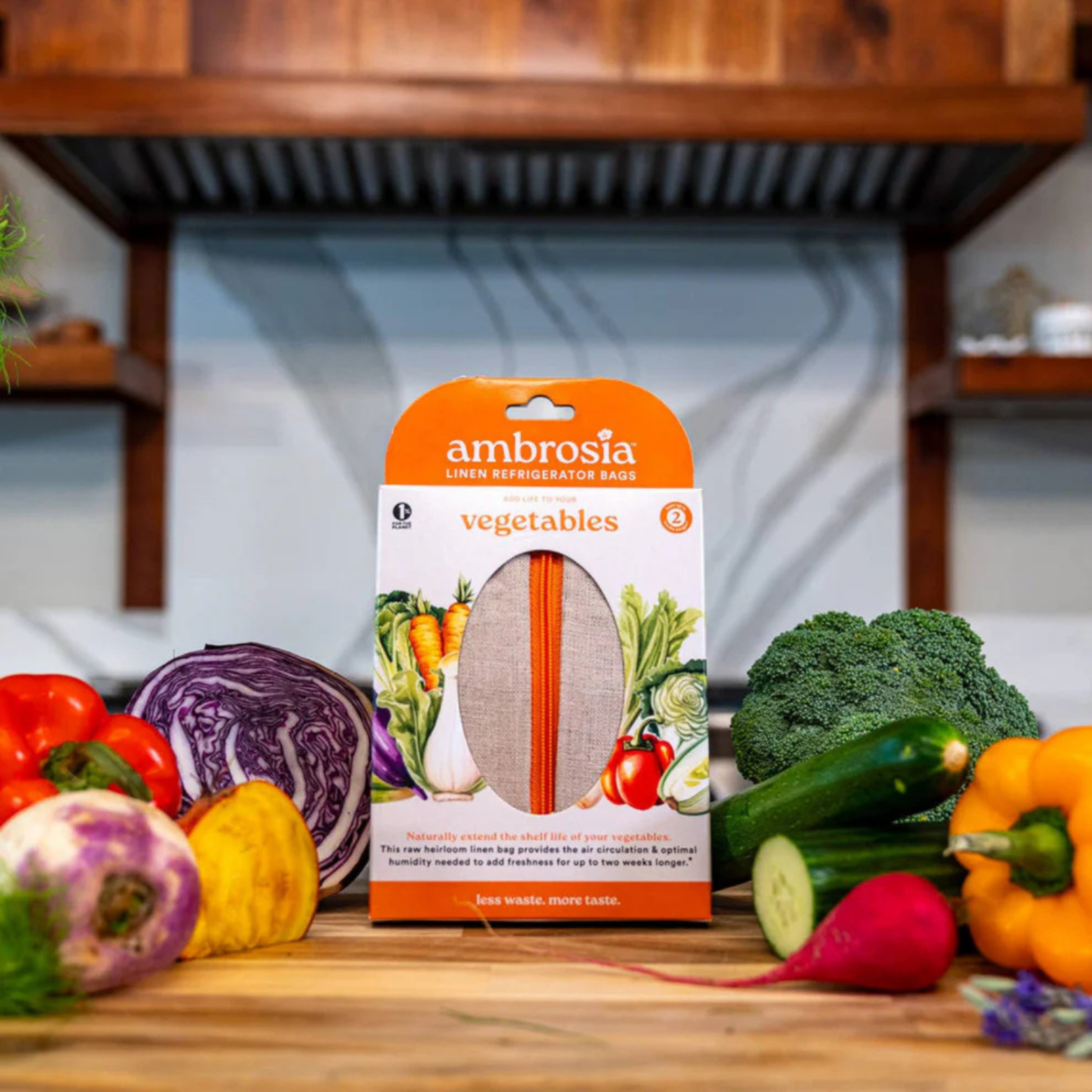 Ambrosia Linen Refrigerator Bag for Vegetables