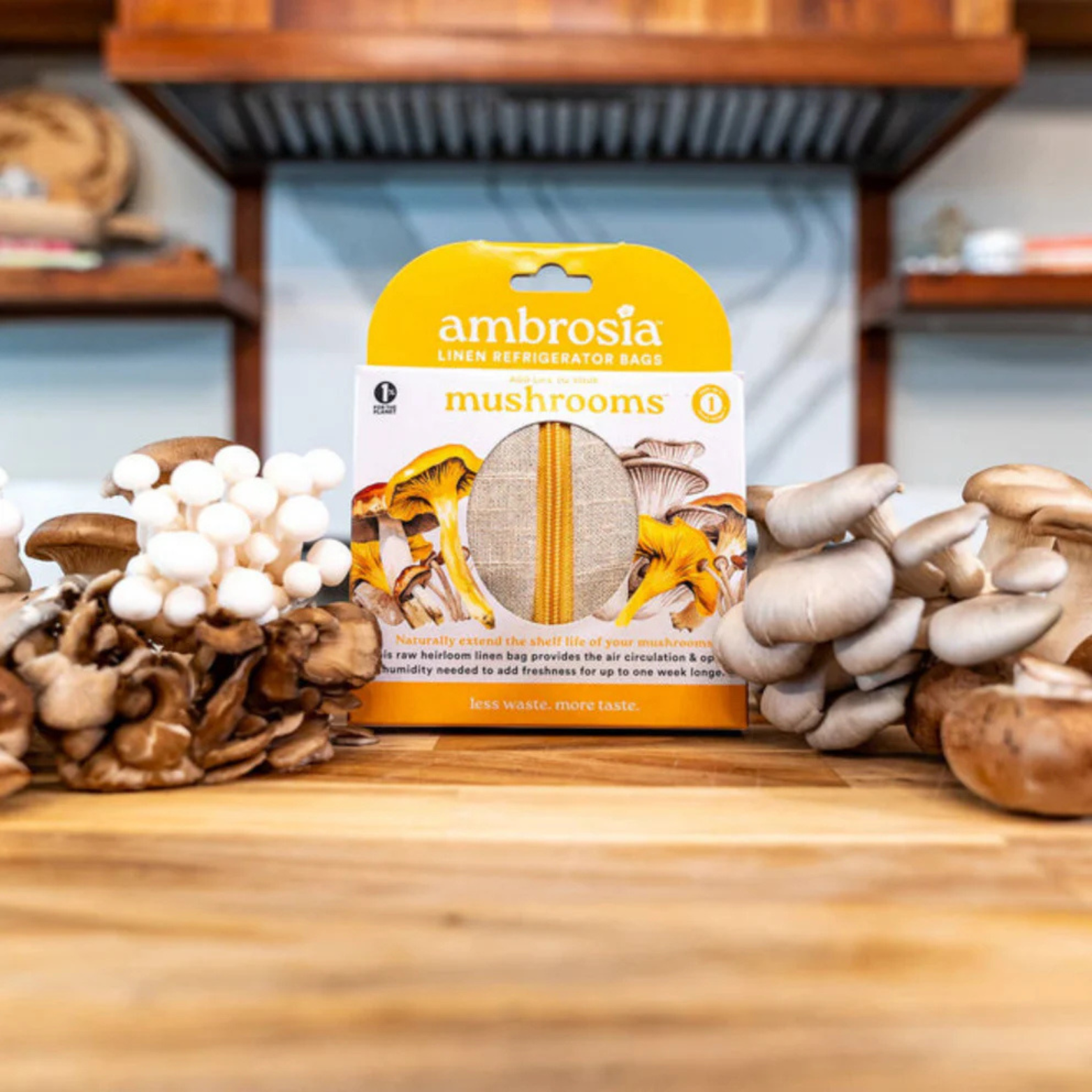 Ambrosia Linen Refrigerator Bag for Mushrooms