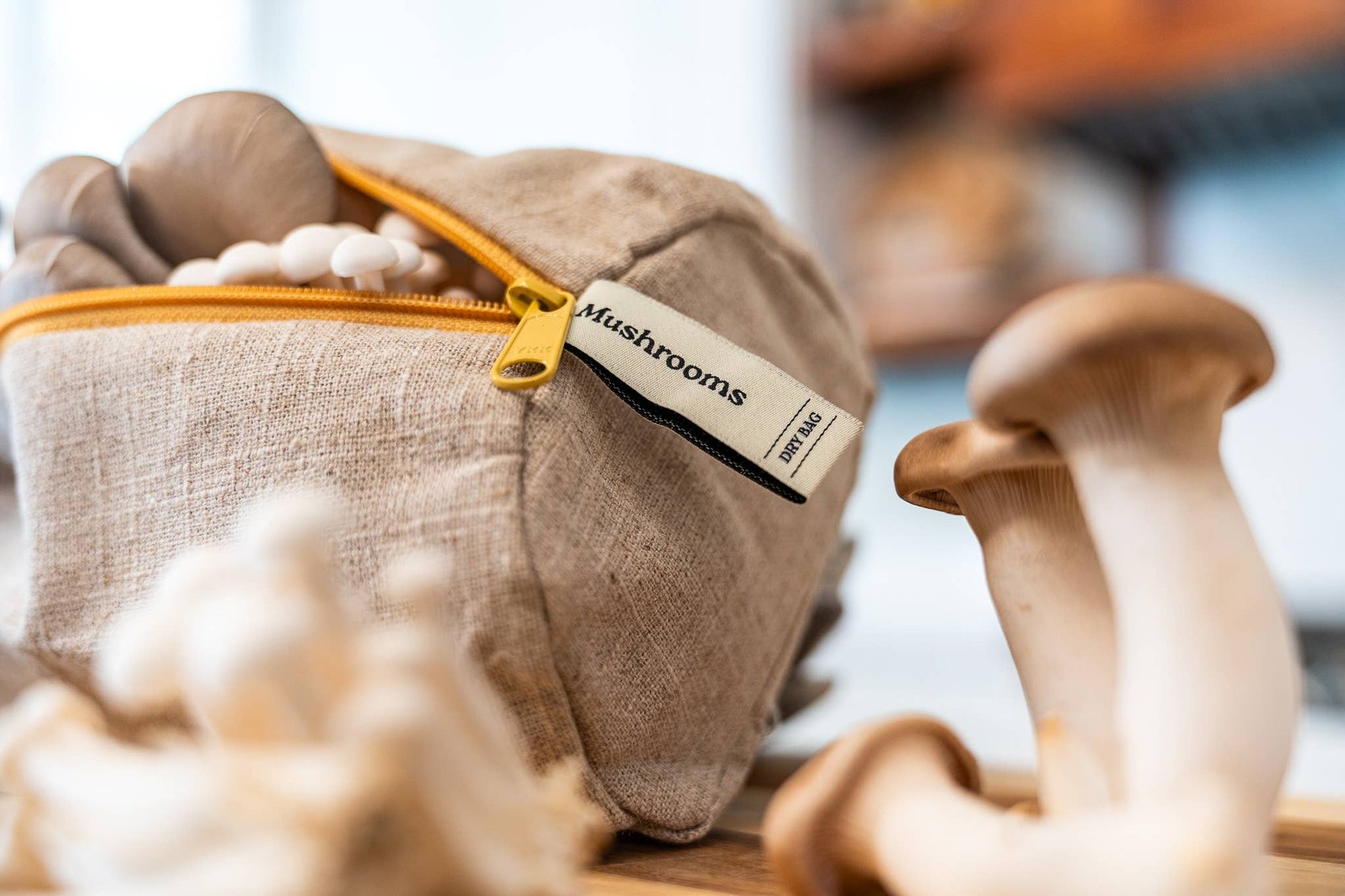 Ambrosia Linen Refrigerator Bag for Mushrooms