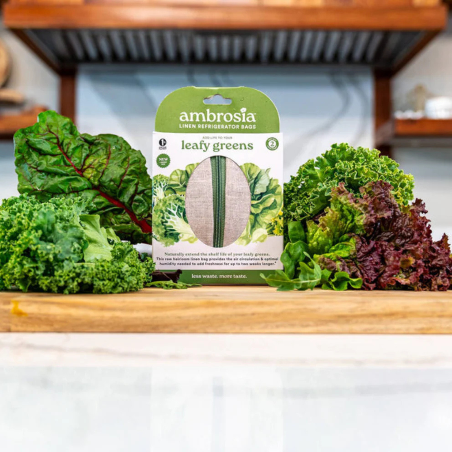 Ambrosia Linen Refrigerator Bag for Leafy Greens