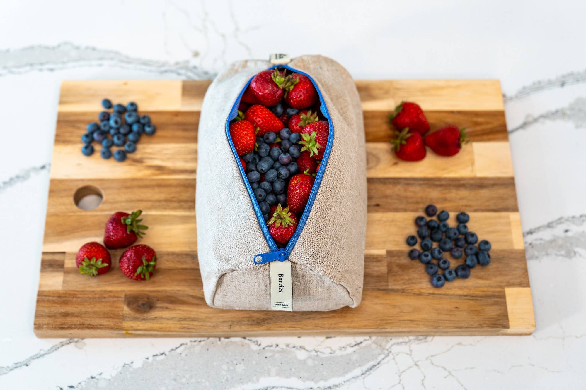 Ambrosia Linen Refrigerator Bag for Berries