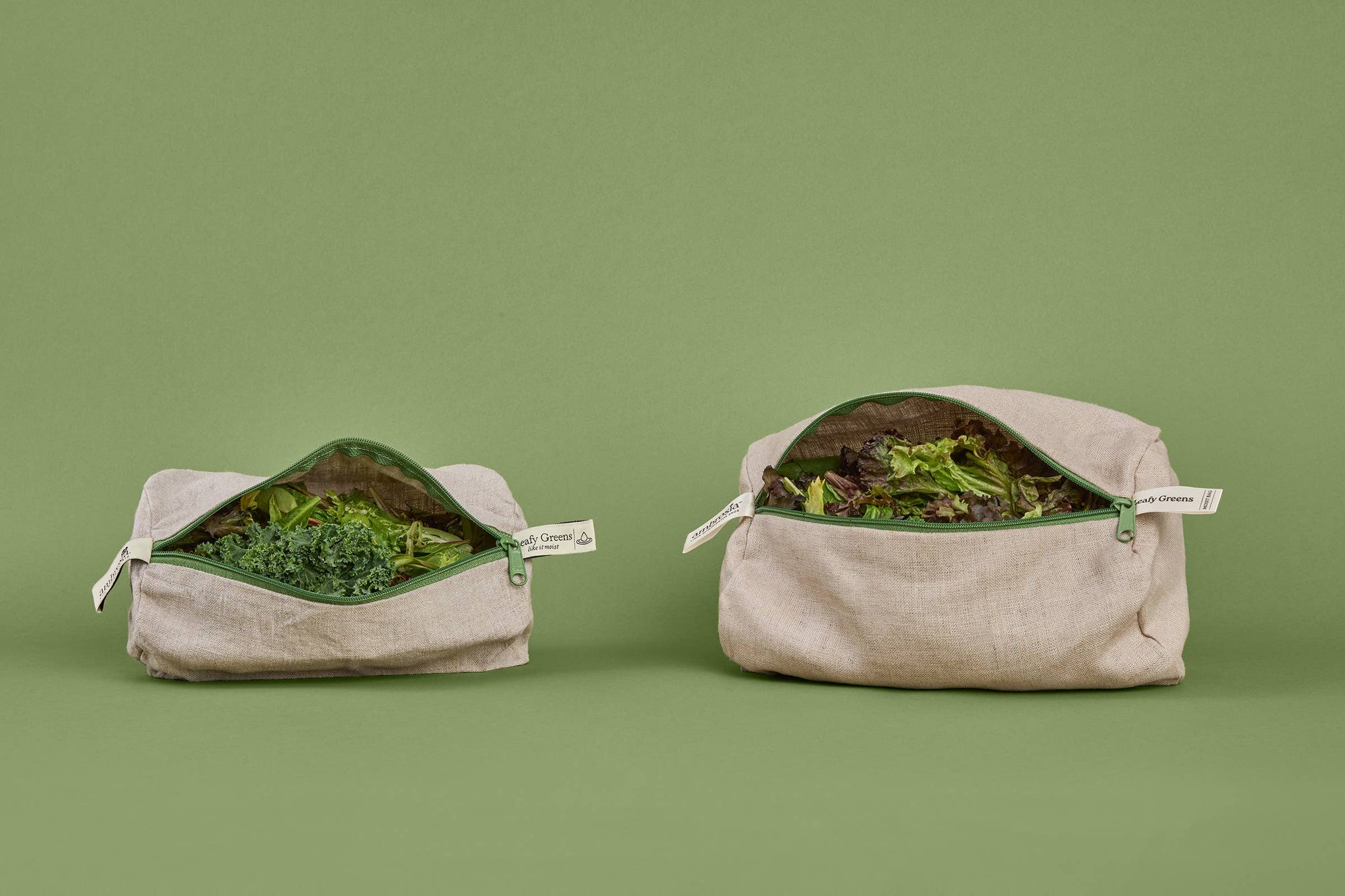 Ambrosia Linen Refrigerator Bag for Leafy Greens
