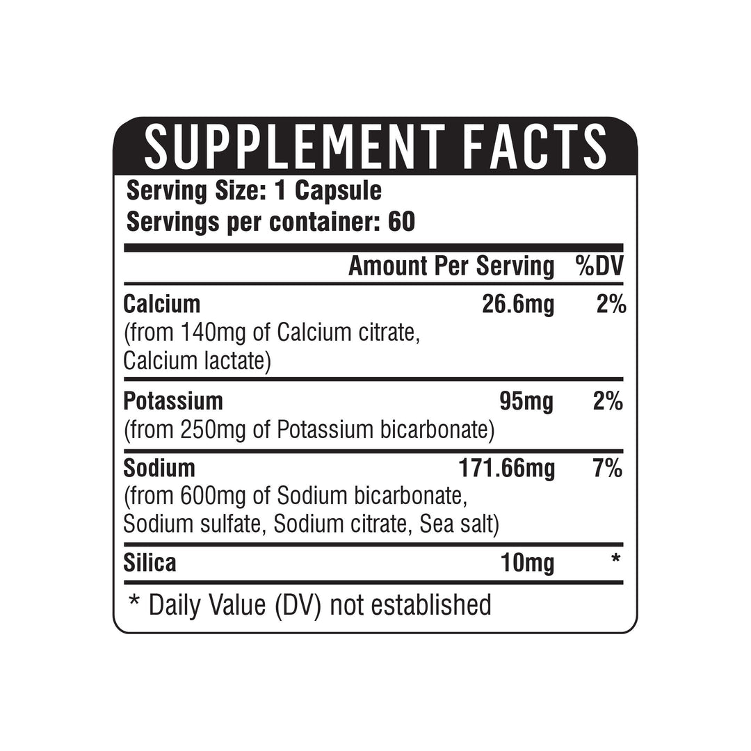 Alkaline Complex supplement facts