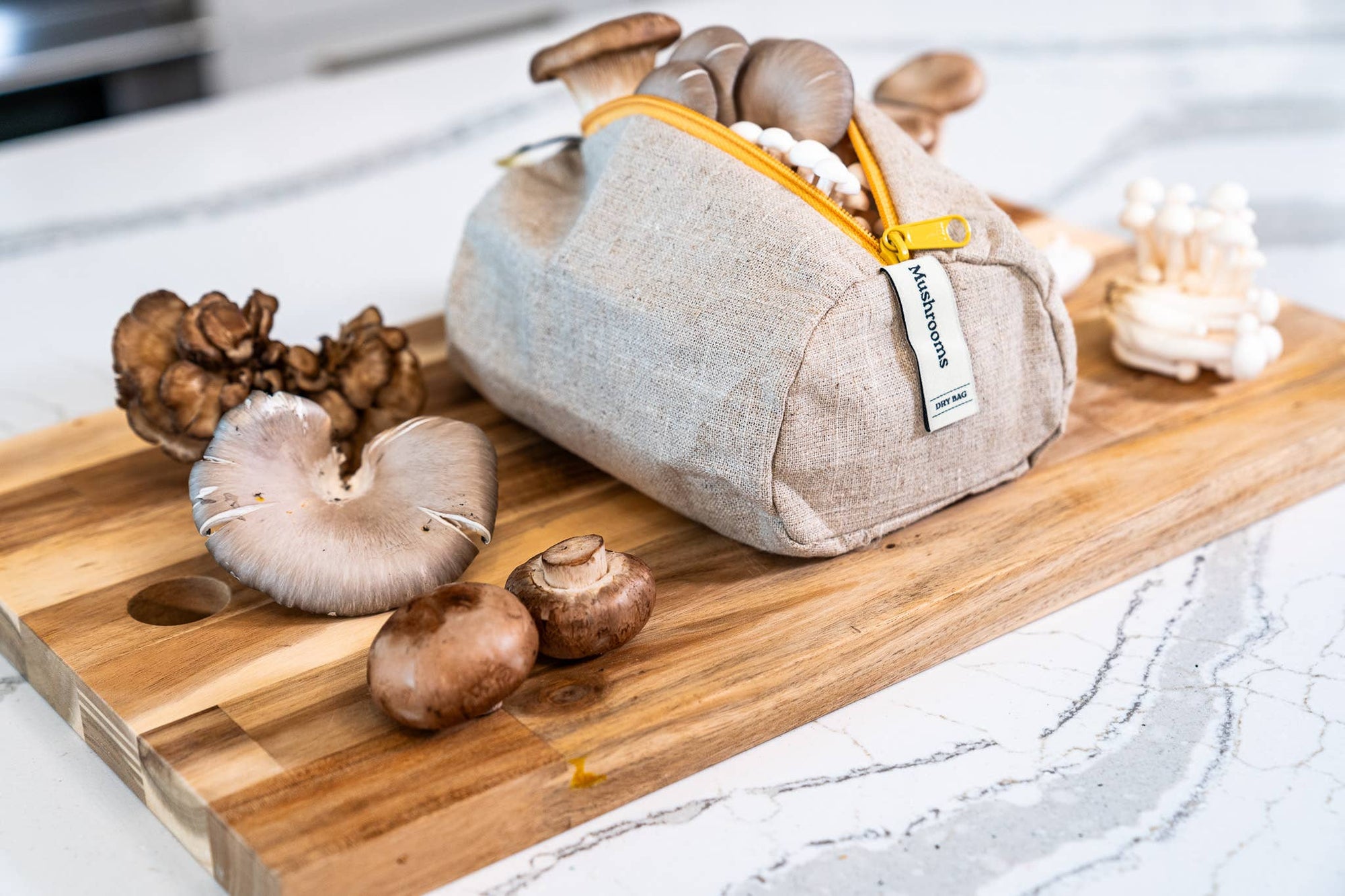 Ambrosia Linen Refrigerator Bag for Mushrooms