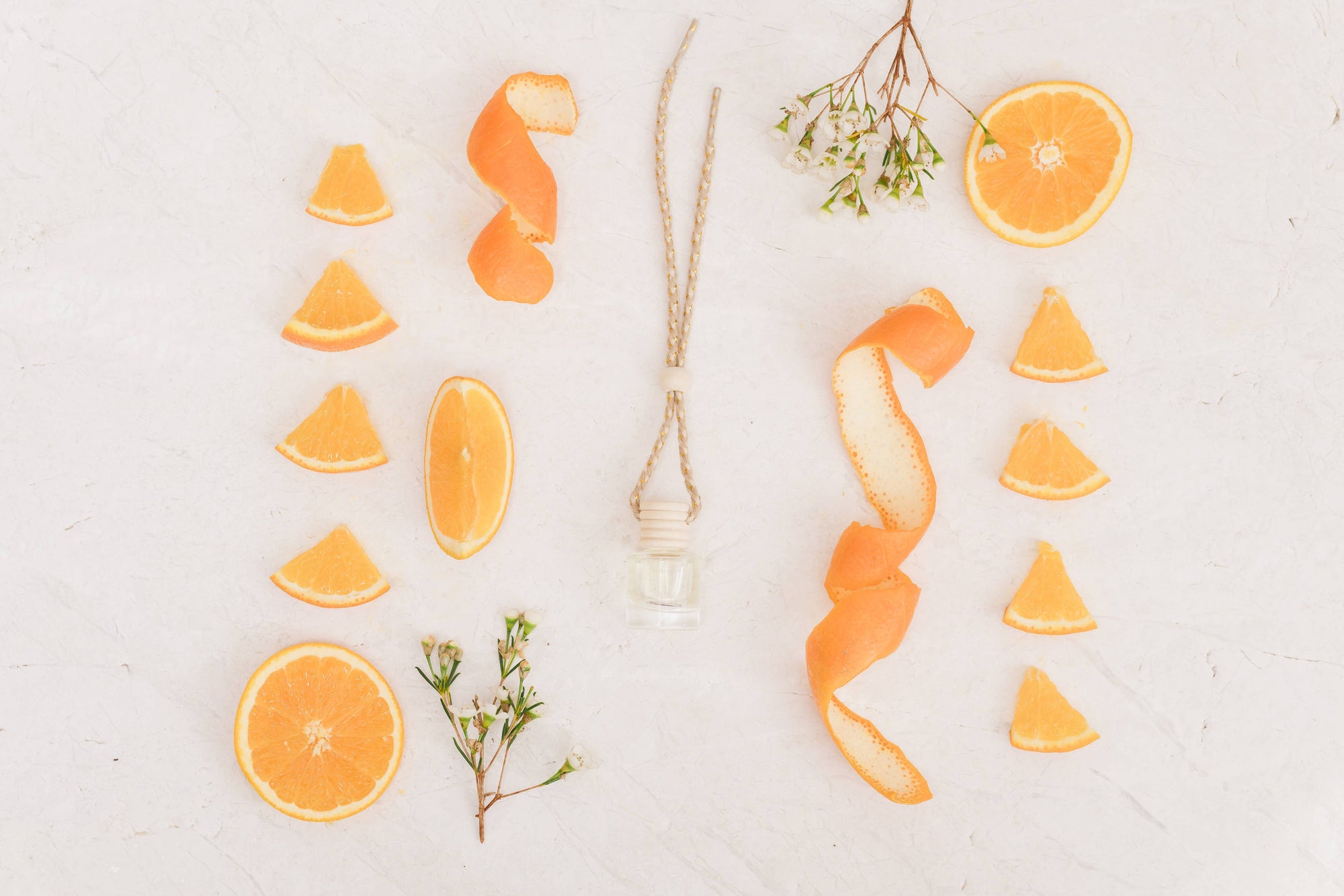 Satsuma Car Diffuser – Mandarin, Orange & Citrus Zest: Unpackaged