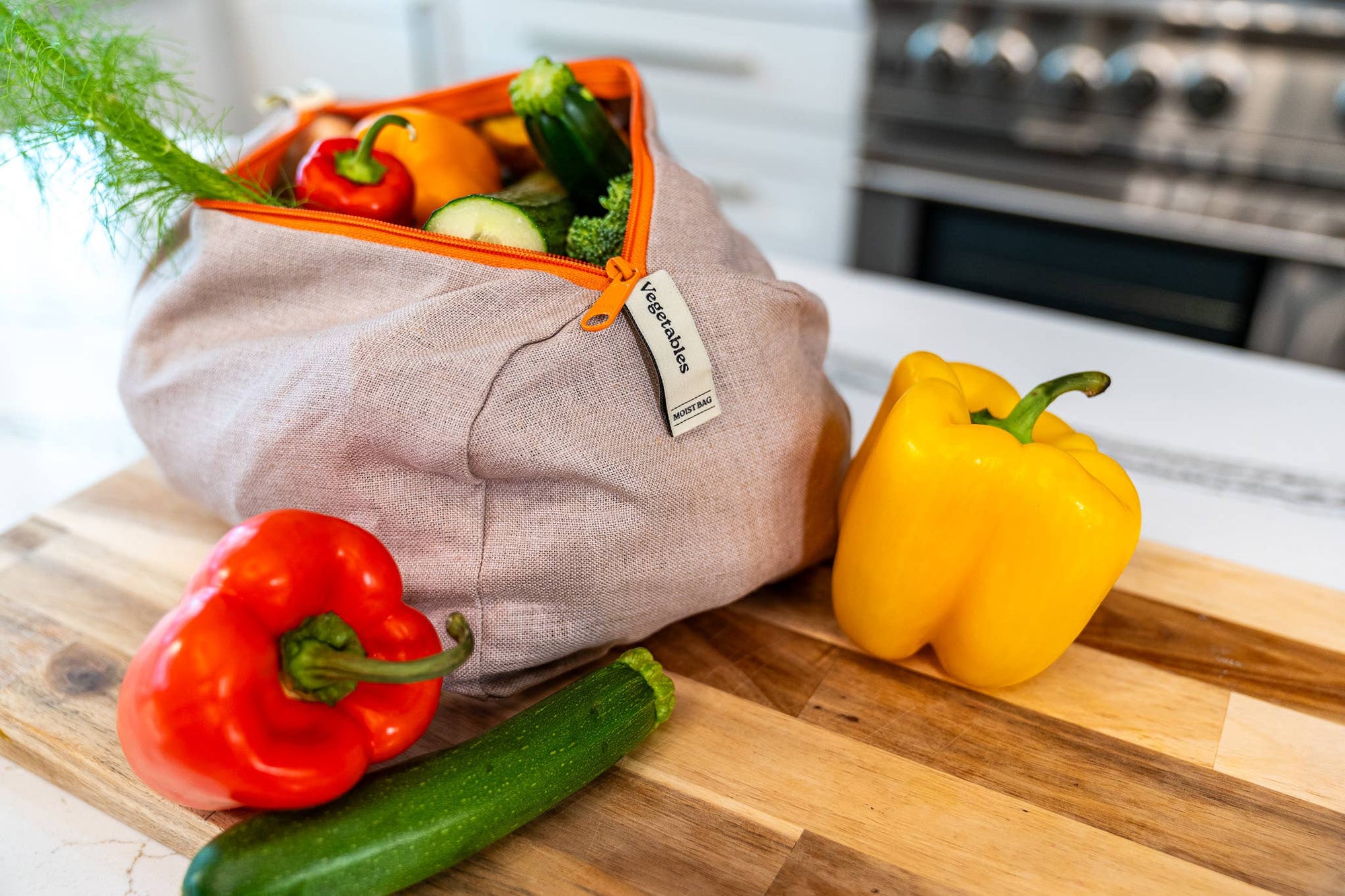 Ambrosia Linen Refrigerator Bag for Vegetables
