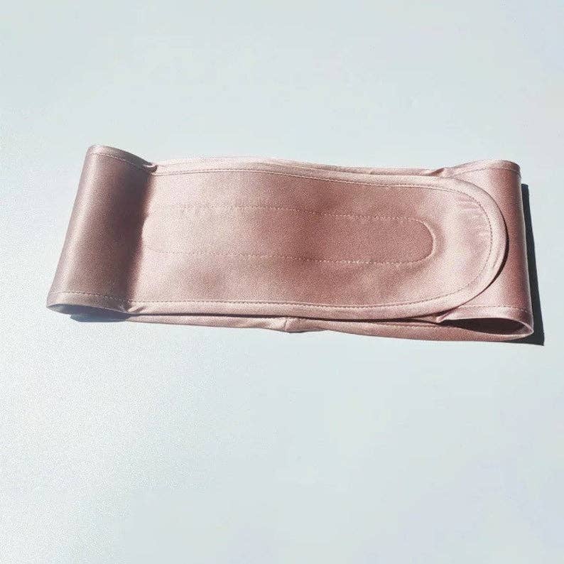 100% Mulberry Silk Spa Hair band: Silver